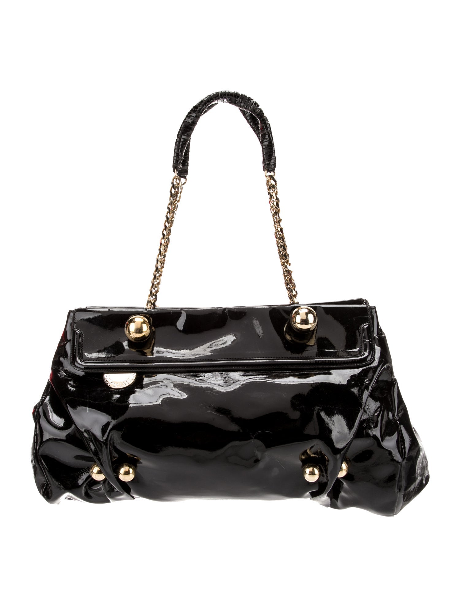 Stella McCartney Vegan Patent Leather Top Handle Bag
