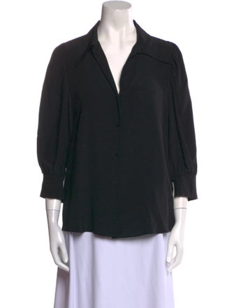 Stella McCartney Silk Three-Quarter Sleeve Blouse