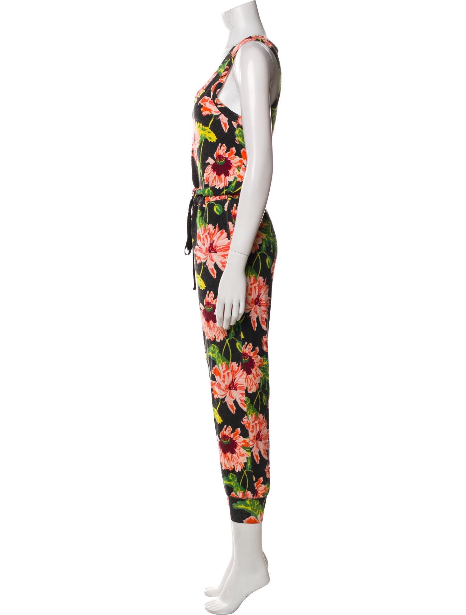 Stella McCartney Virgin Wool Floral Print Jumpsuit