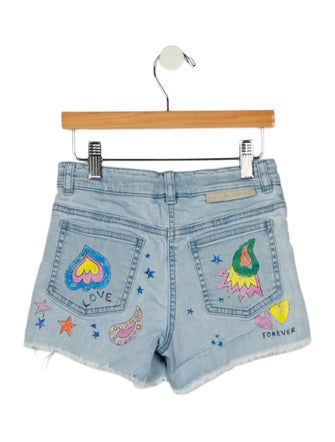 Stella McCartney Girls' Graphic Denim Shorts