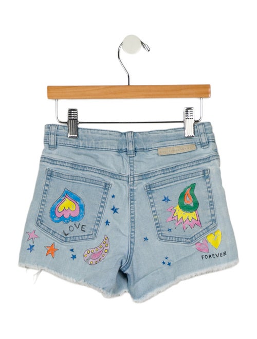 Stella McCartney Girls' Graphic Denim Shorts