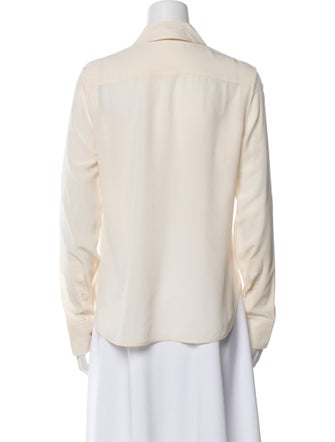 Stella McCartney Silk Long Sleeve Button-Up Top
