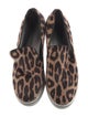 Stella McCartney Suede Animal Print Wedge Sneakers