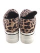 Stella McCartney Suede Animal Print Wedge Sneakers