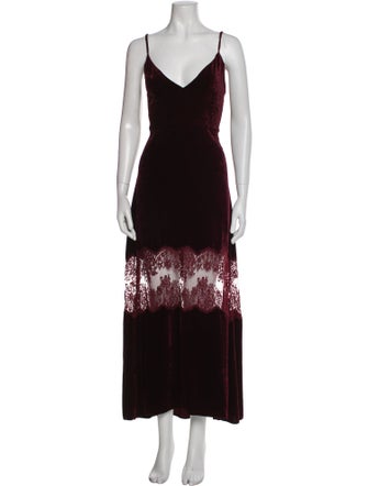 Stella McCartney V-Neck Long Dress