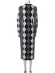 Stella McCartney Plaid Print Long Dress