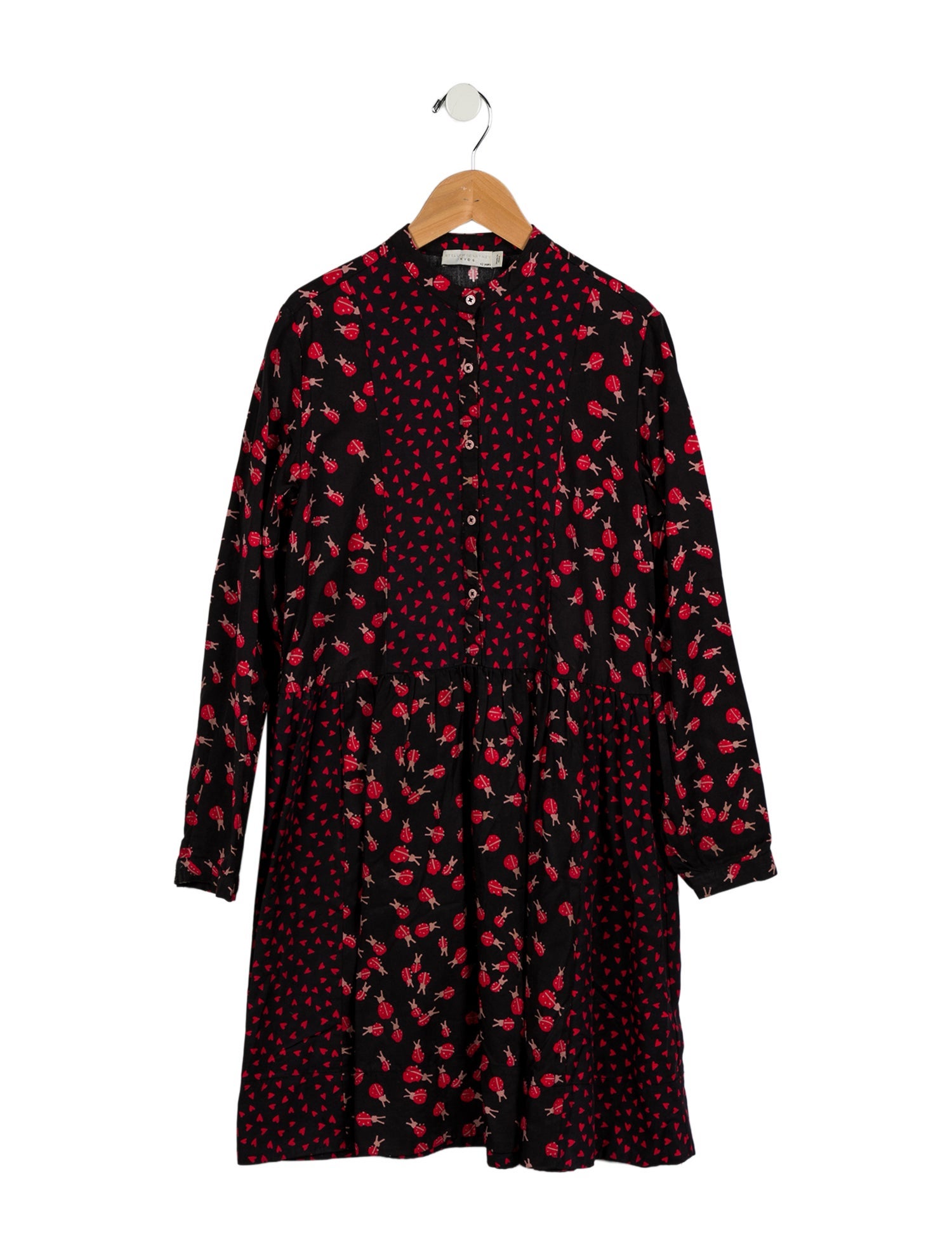 Stella McCartney Girls' Ladybug Printed Long Sleeve Dress