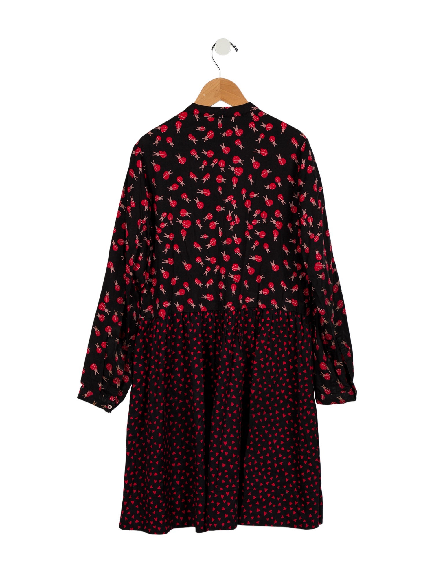 Stella McCartney Girls' Ladybug Printed Long Sleeve Dress