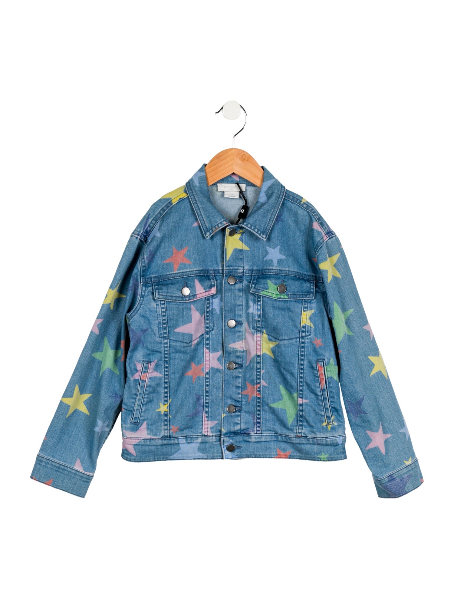 Stella McCartney Girls' Star Print Denim Jacket