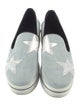 Stella McCartney Denim Wedge Sneakers