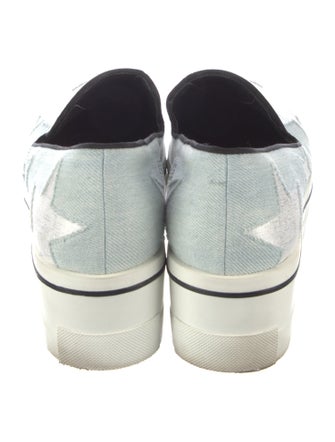 Stella McCartney Denim Wedge Sneakers