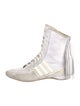 Stella McCartney Suede Leather Trim Embellishment Wedge Sneakers