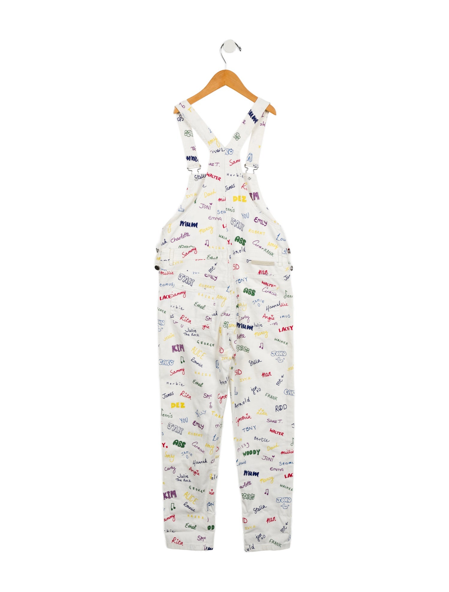 Stella McCartney Girls' Graphic Print Denim Overalls
