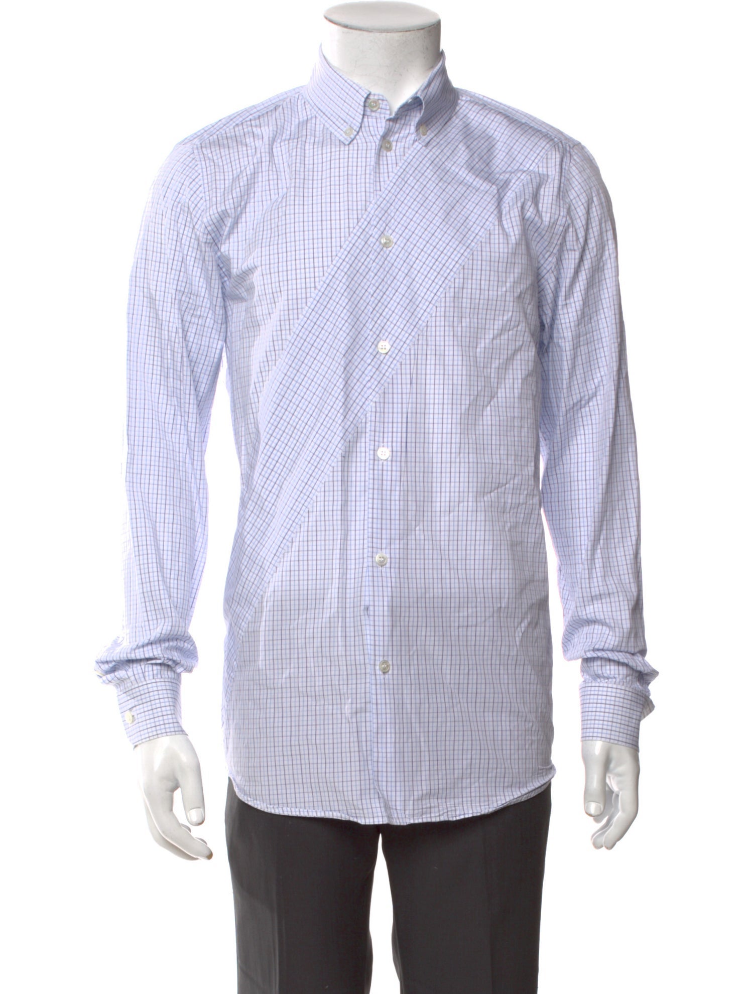 Stella McCartney Plaid Print Long Sleeve Shirt