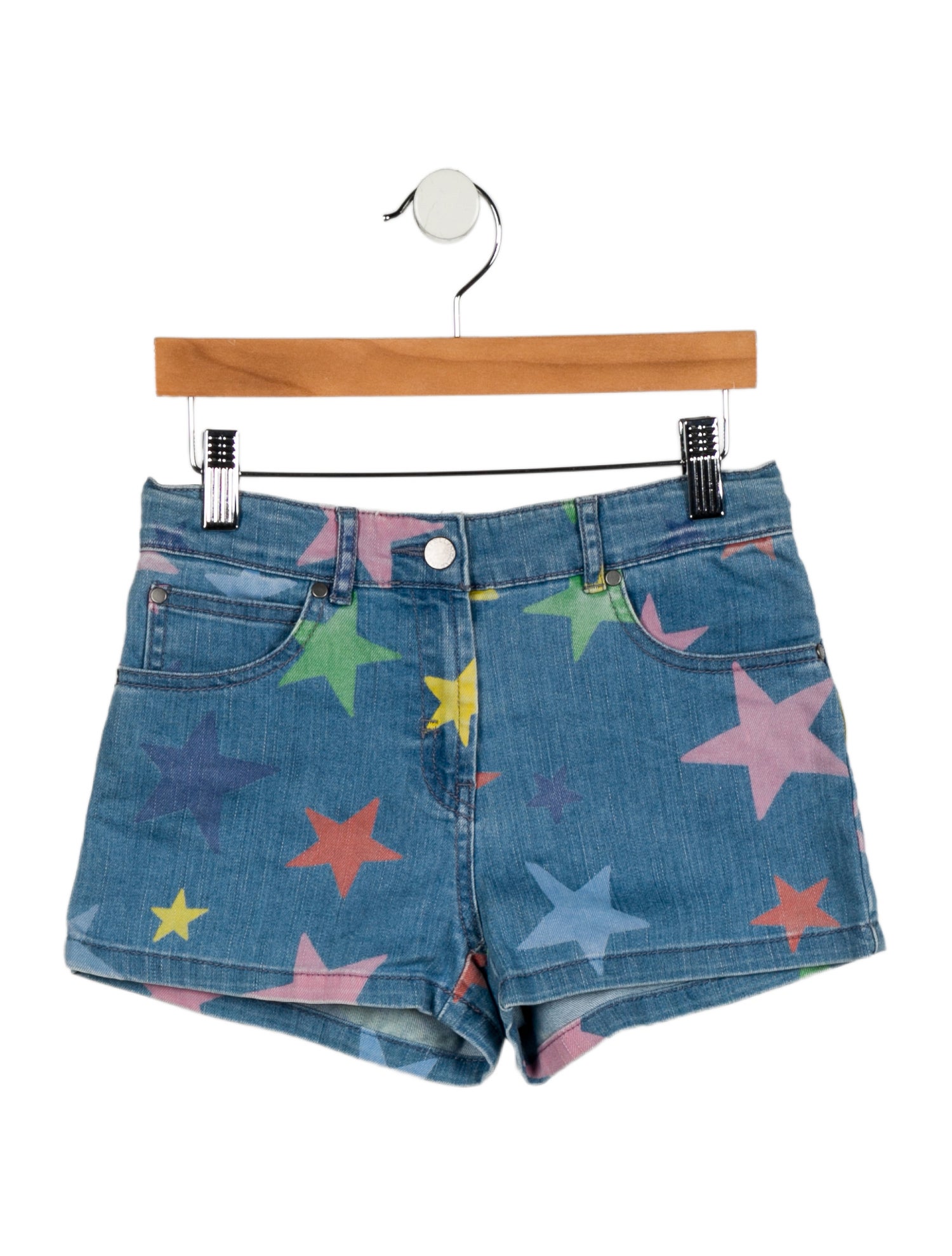Stella McCartney Girls' Printed Denim Shorts
