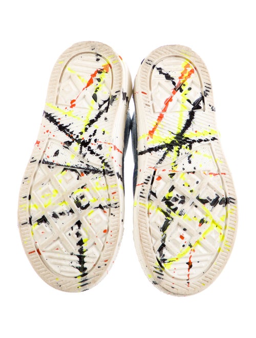 Stella McCartney Boys' Denim Graphic Print High Top Sneakers