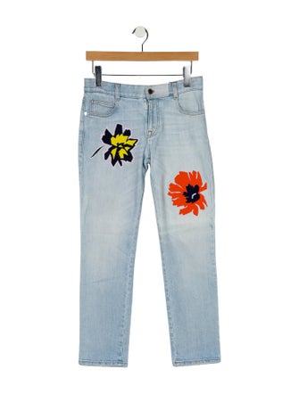 Stella McCartney Mid-Rise Straight Leg Jeans