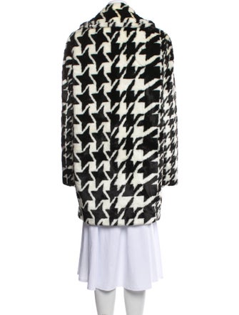 Stella McCartney Animal Print Faux Fur Coat