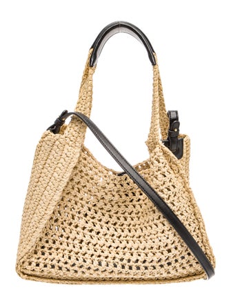Stella McCartney Raffia Bucket Bag
