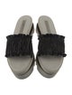 Stella McCartney Vegan Leather Colorblock Pattern Slides