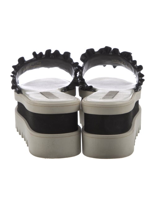 Stella McCartney Vegan Leather Colorblock Pattern Slides