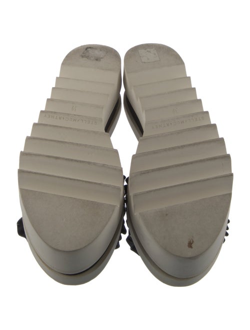 Stella McCartney Vegan Leather Colorblock Pattern Slides