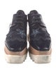 Stella McCartney Vegan Patent Leather Glitter Accents Oxfords