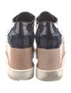 Stella McCartney Vegan Patent Leather Glitter Accents Oxfords