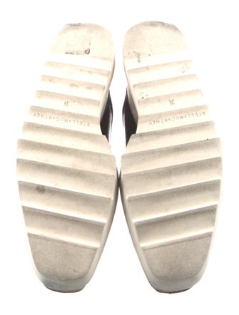 Stella McCartney Vegan Patent Leather Glitter Accents Oxfords