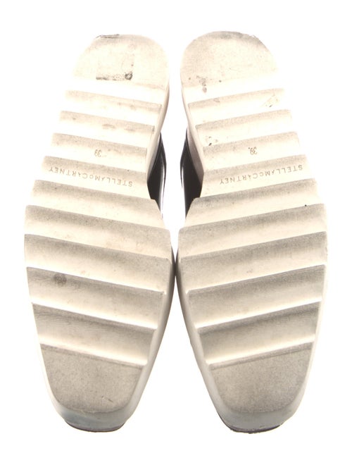 Stella McCartney Vegan Patent Leather Glitter Accents Oxfords