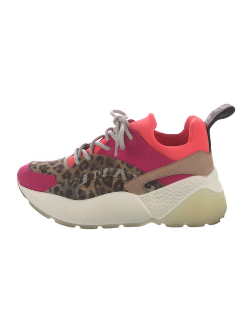 Stella McCartney Suede Animal Print Chunky Sneakers
