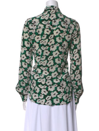 Stella McCartney Silk Floral Print Blouse