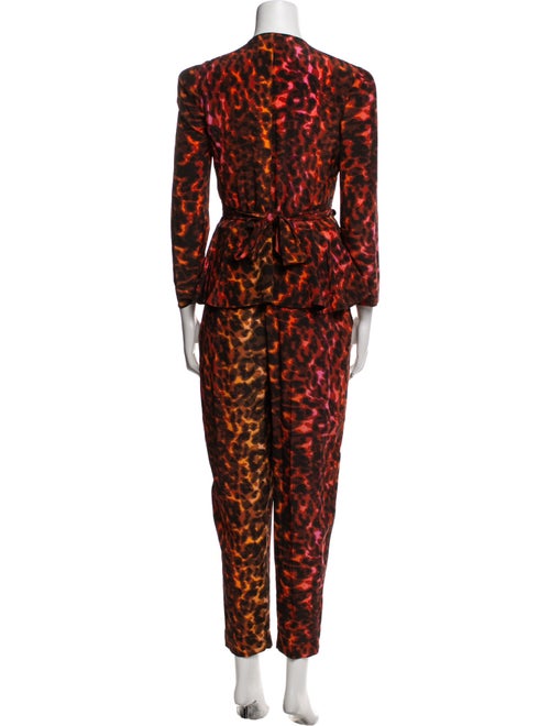 Stella McCartney Animal Print V-Neck Jumpsuit