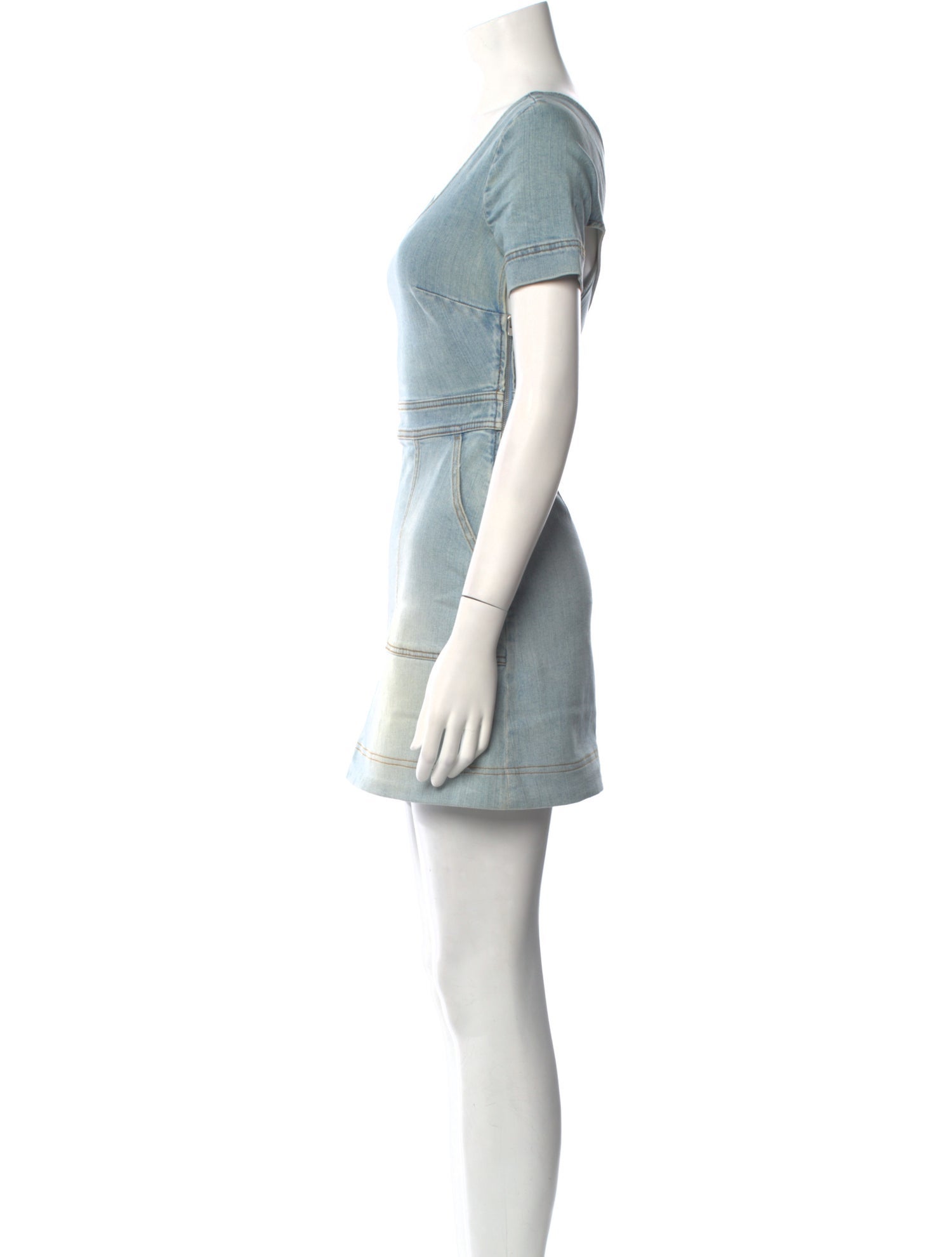 Stella McCartney Scoop Neck Mini Dress