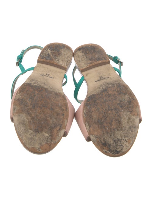 Stella McCartney Leather Floral Print Slingback Sandals