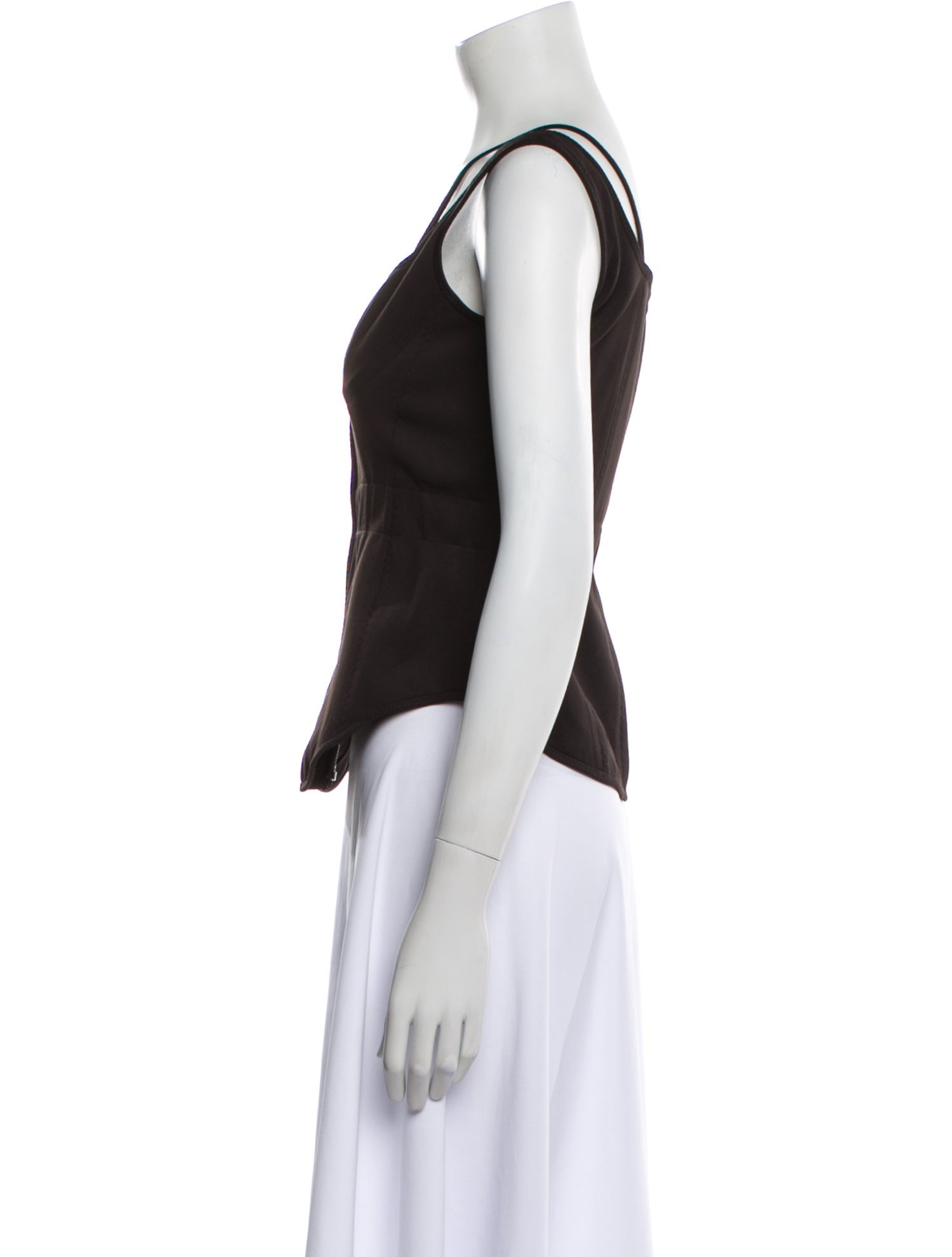 Stella McCartney V-Neck Sleeveless Crop Top