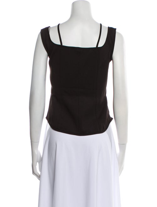 Stella McCartney V-Neck Sleeveless Crop Top