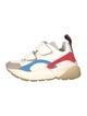 Stella McCartney Leather Colorblock Pattern Chunky Sneakers