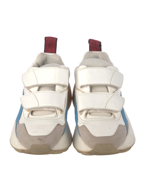 Stella McCartney Leather Colorblock Pattern Chunky Sneakers