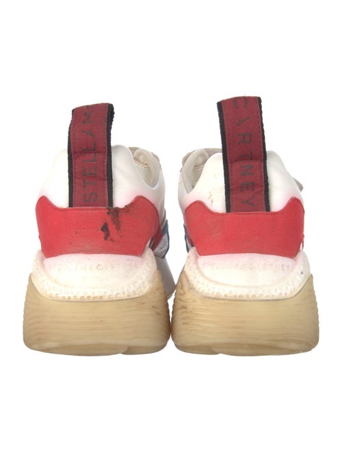 Stella McCartney Leather Colorblock Pattern Chunky Sneakers