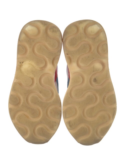 Stella McCartney Leather Colorblock Pattern Chunky Sneakers