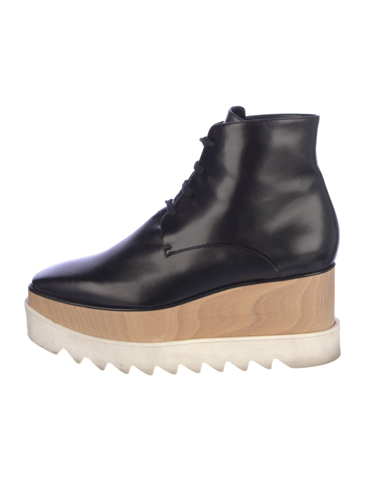Stella McCartney Vegan Leather Lace-Up Boots