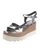 Stella McCartney Vegan Leather Colorblock Pattern Sandals