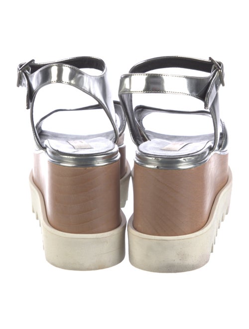 Stella McCartney Vegan Leather Colorblock Pattern Sandals