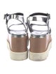 Stella McCartney Vegan Leather Colorblock Pattern Sandals