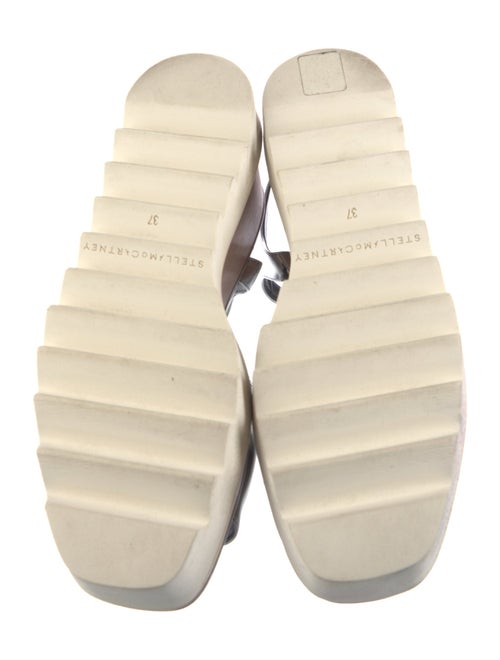Stella McCartney Vegan Leather Colorblock Pattern Sandals
