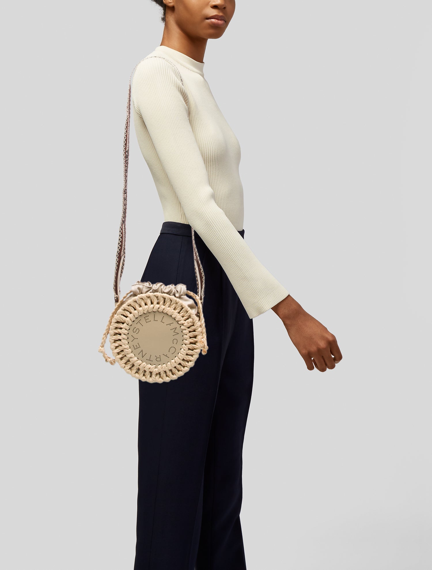 Stella McCartney Raffia Crossbody Bag w/ Tags