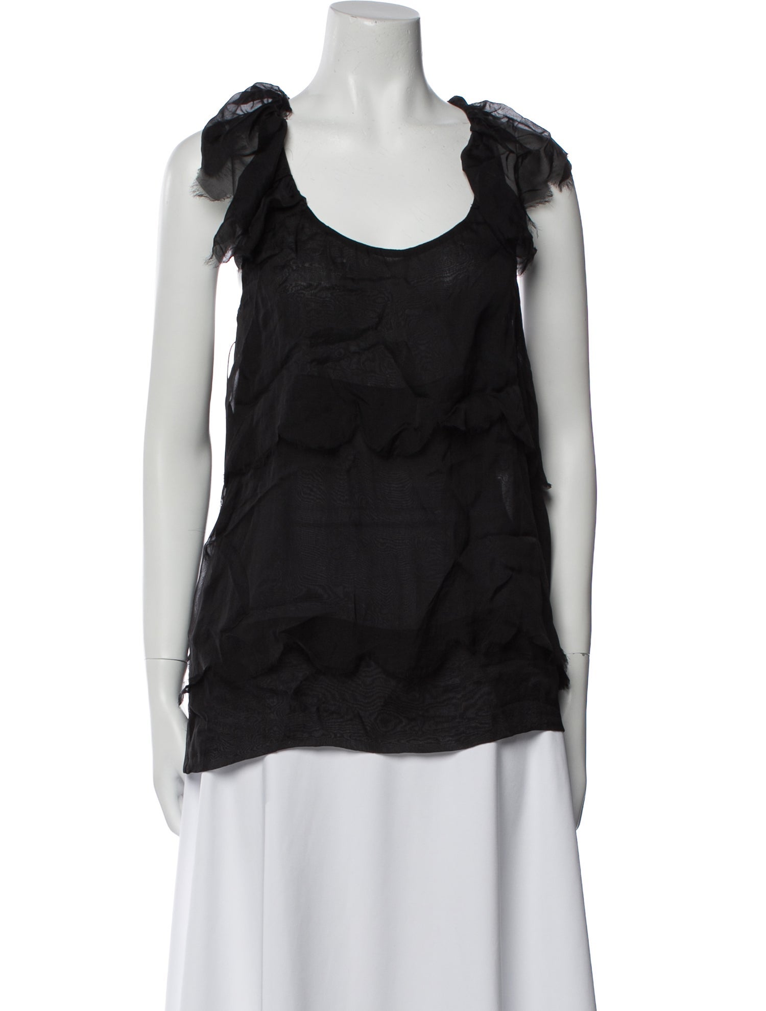 Stella McCartney Silk Scoop Neck Top