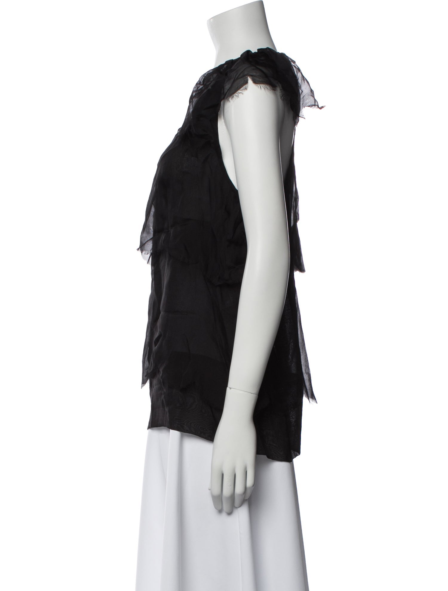 Stella McCartney Silk Scoop Neck Top