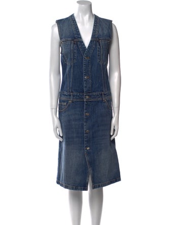 Stella McCartney V-Neck Knee-Length Dress